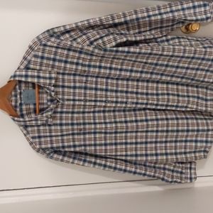 LL Bean Madras shirt XL
